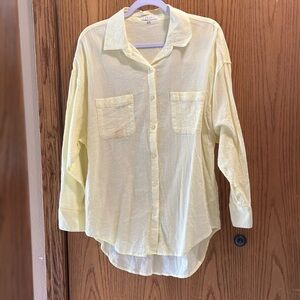 Light Yellow Button-Up Shirt Women's Z Supply